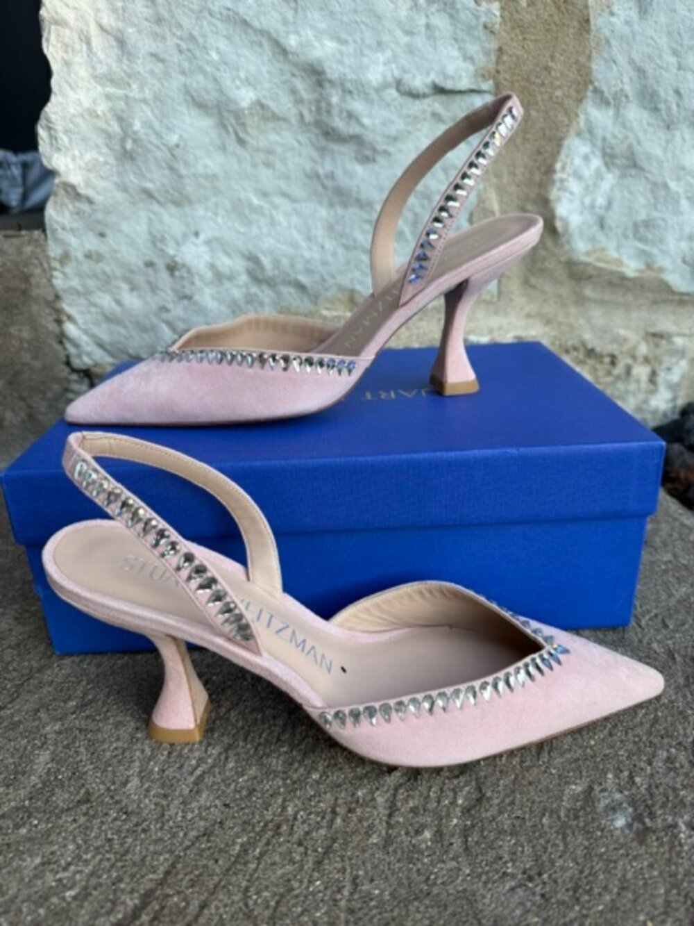 stuart weitzman gemcut heels new
